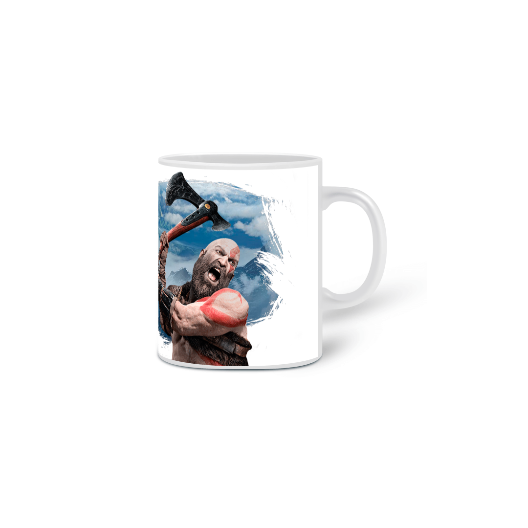 Nome do produto  Caneca God of War Kratos Branca