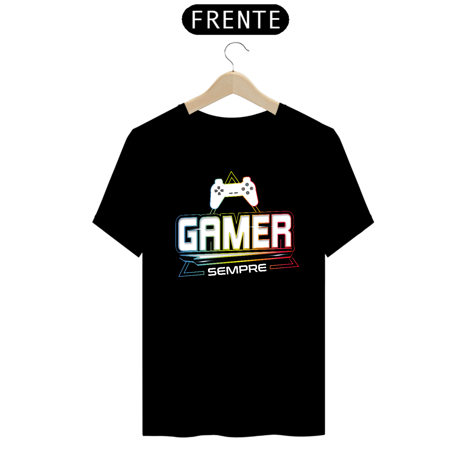 Nome do produto  Camiseta Gamer SEMPRE Cores Escuras