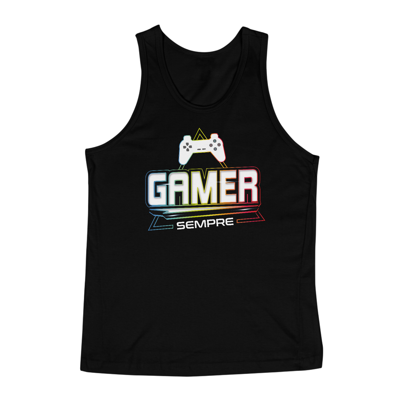 Nome do produto  Regata Gamer SEMPRE Preta