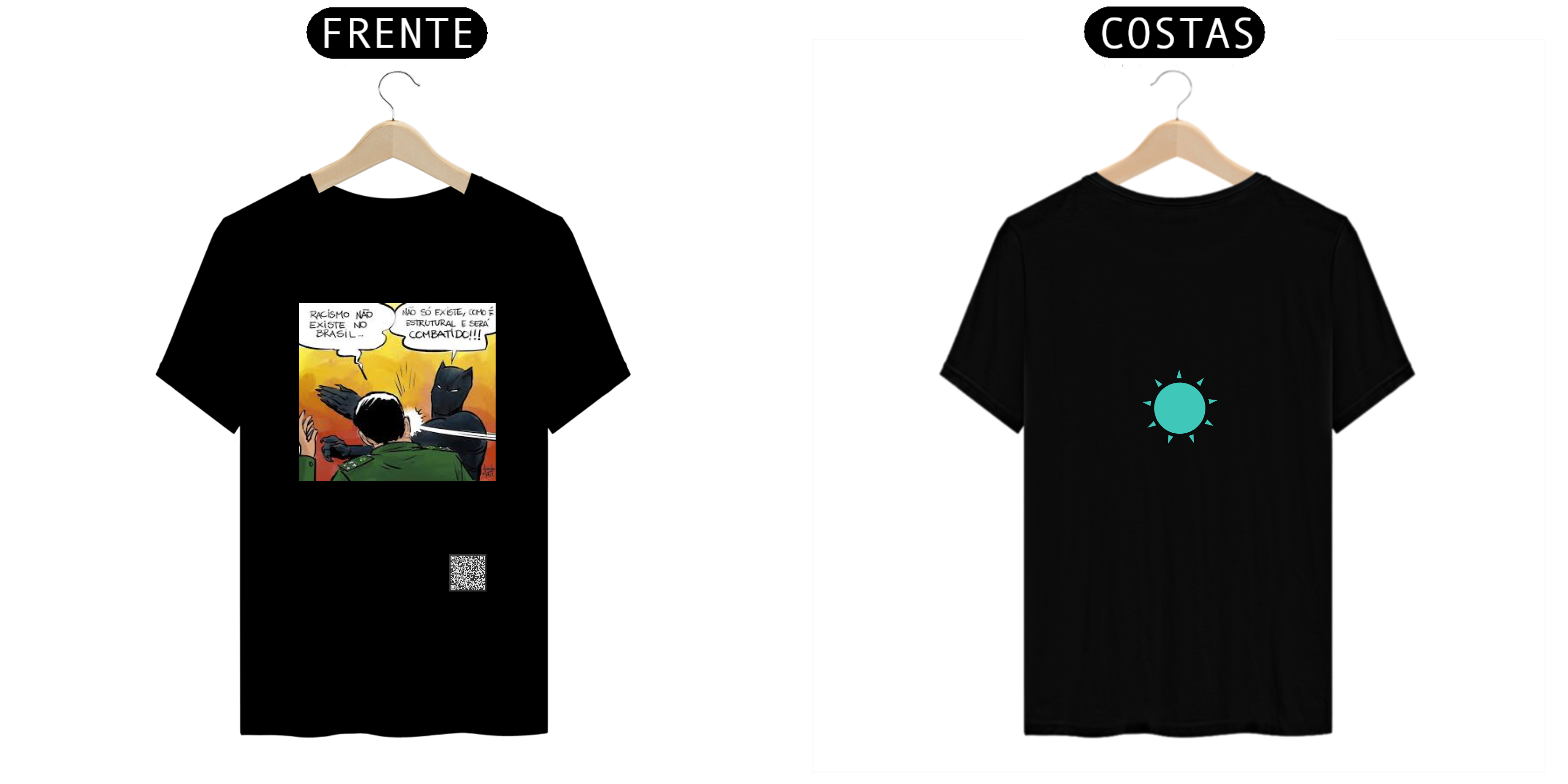 racismo não existe meme com QRcode