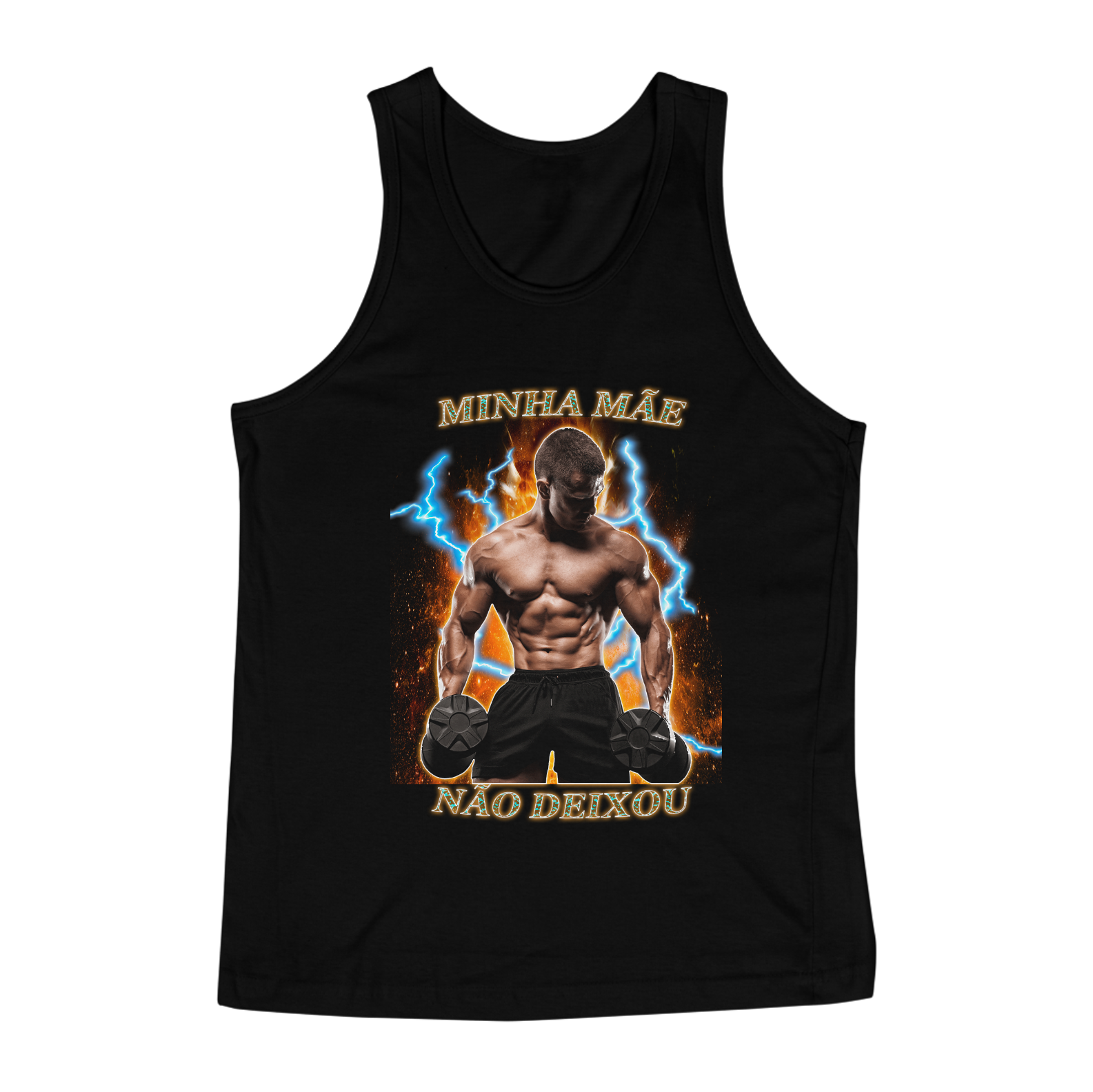 Camiseta MINHA MÃE NÃO DEIXOU