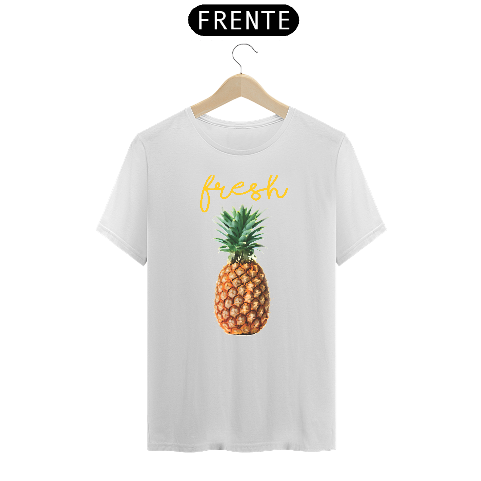 Nome do produto  Camiseta aquarela Abacaxi