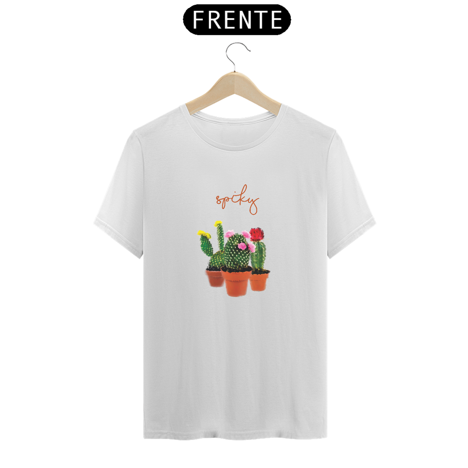 Nome do produto  Camiseta Aquarela Cactos