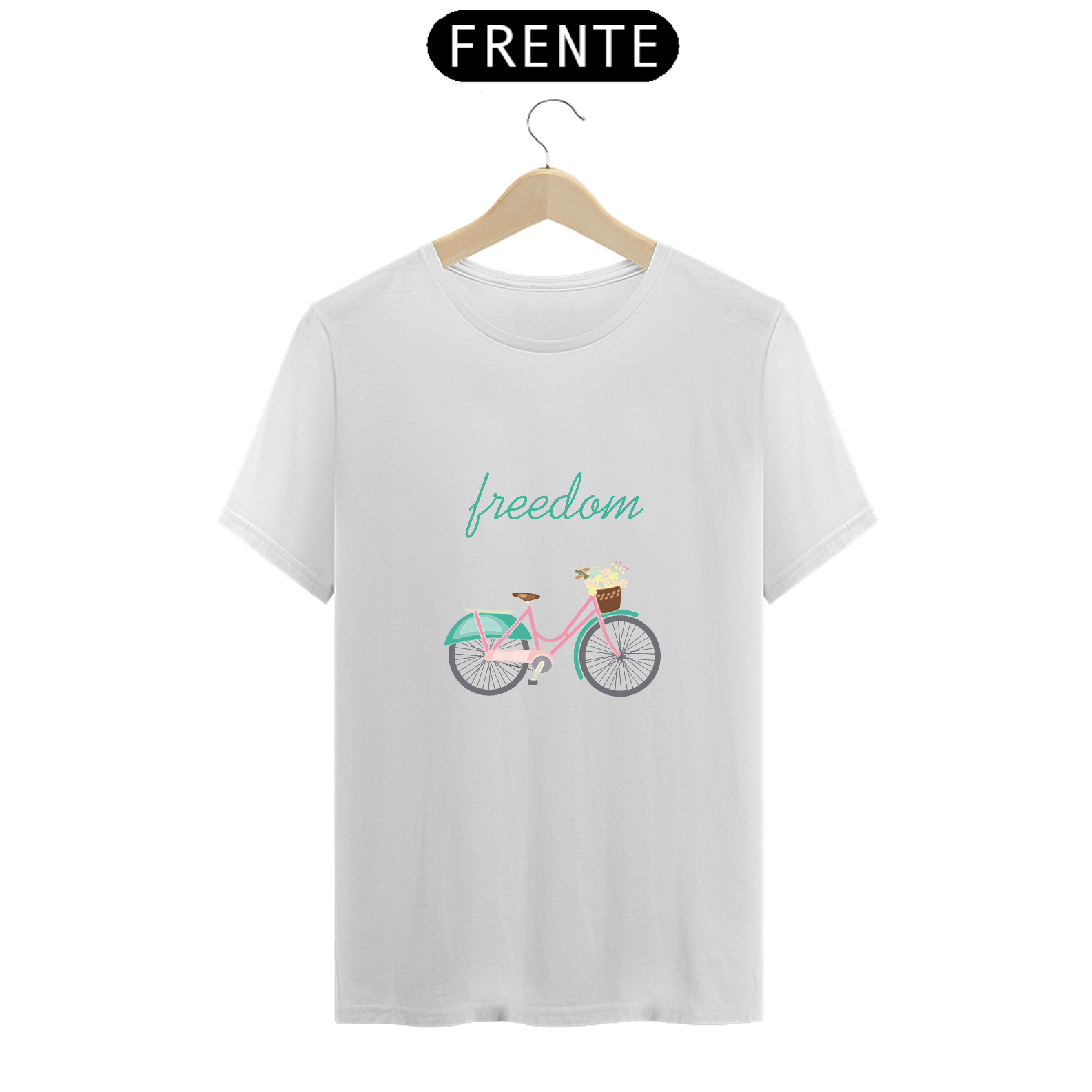 Nome do produto  Camiseta aquarela Bike