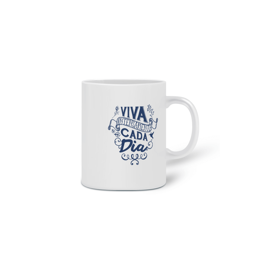 Caneca lettering Viva Intensamente