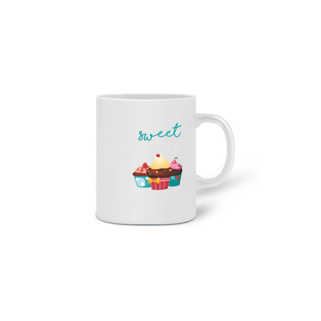 Caneca aquarela cupcake