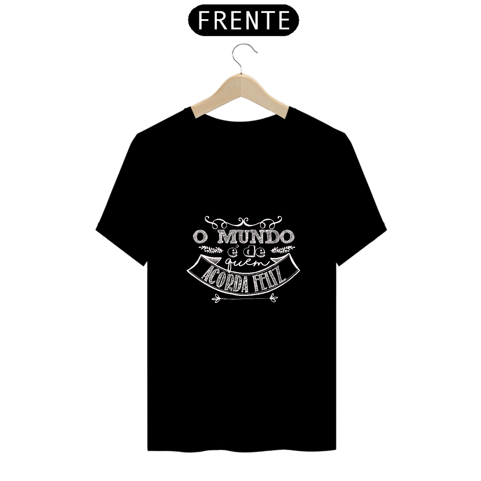 Nome do produto  Camiseta lettering O mundo...