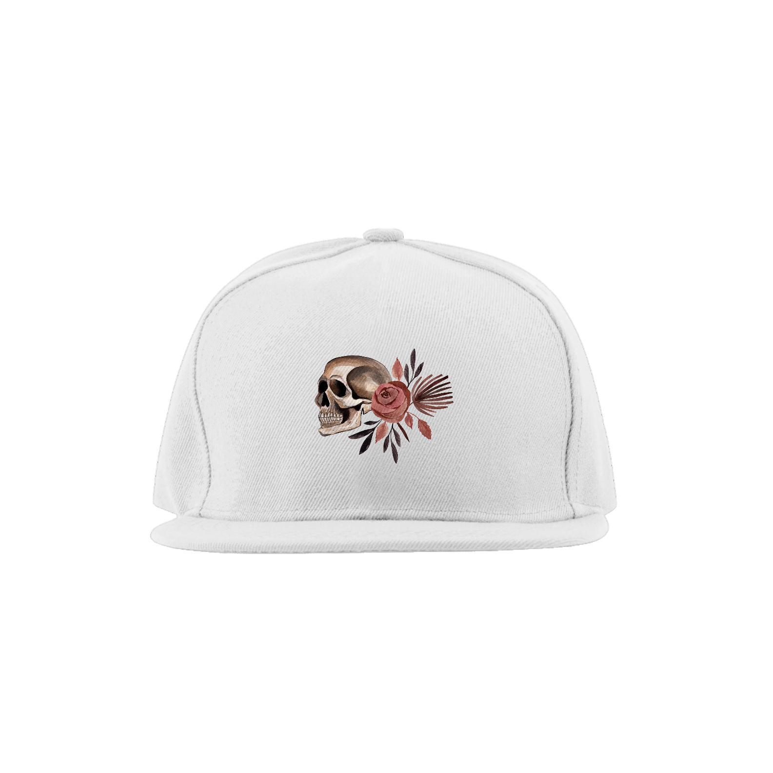 Boné Caveira com Flor