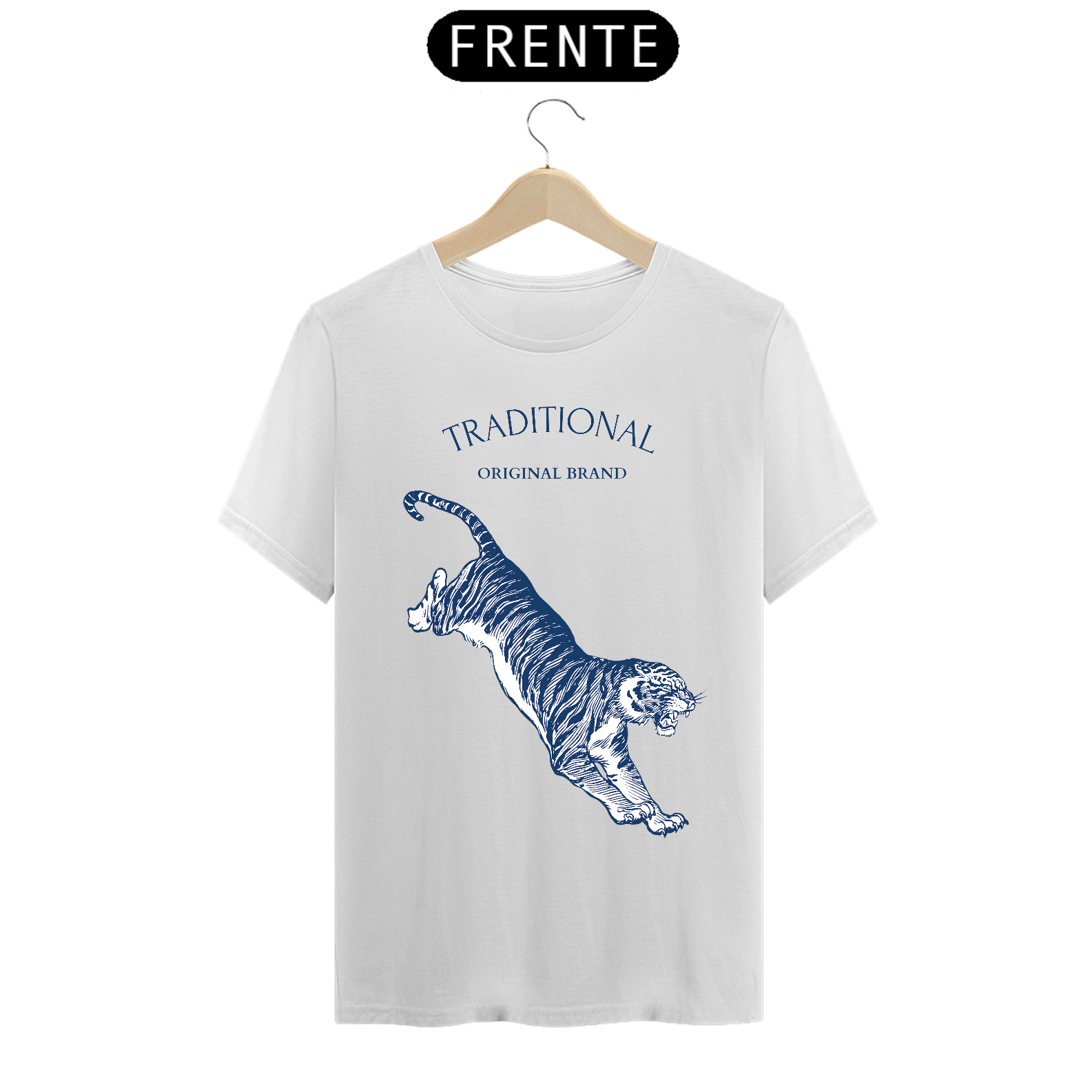 T - shirt blue tiger