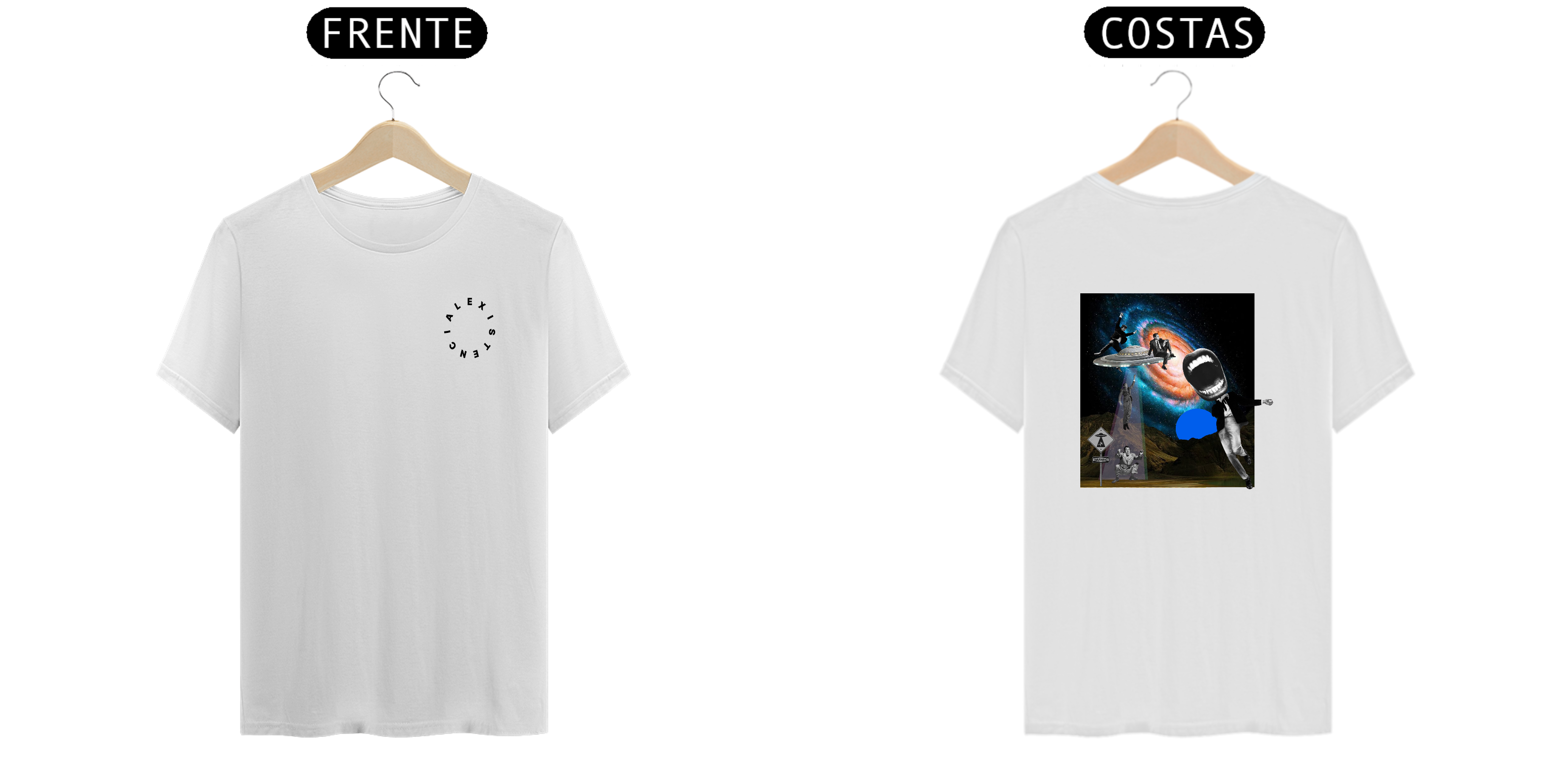 Camiseta Disco voador - P&B