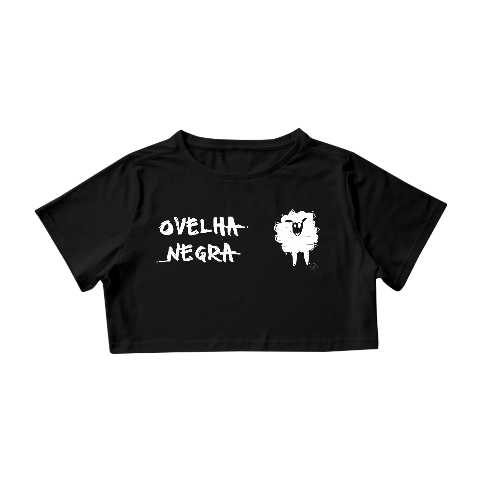 Ovelha Negra preta Cropped