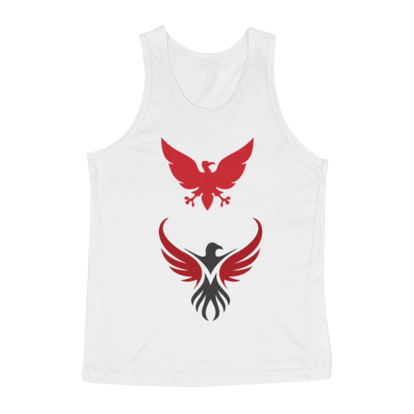 Camiseta personalizada com rurbu levantando as asas.