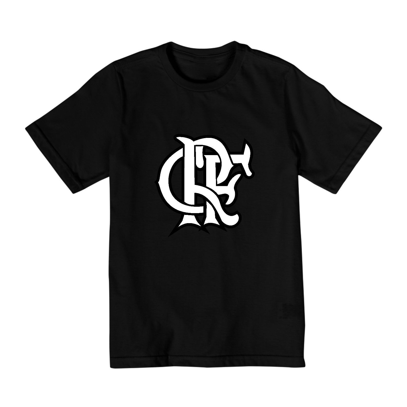 Camisa personalizada com as letras do clube.