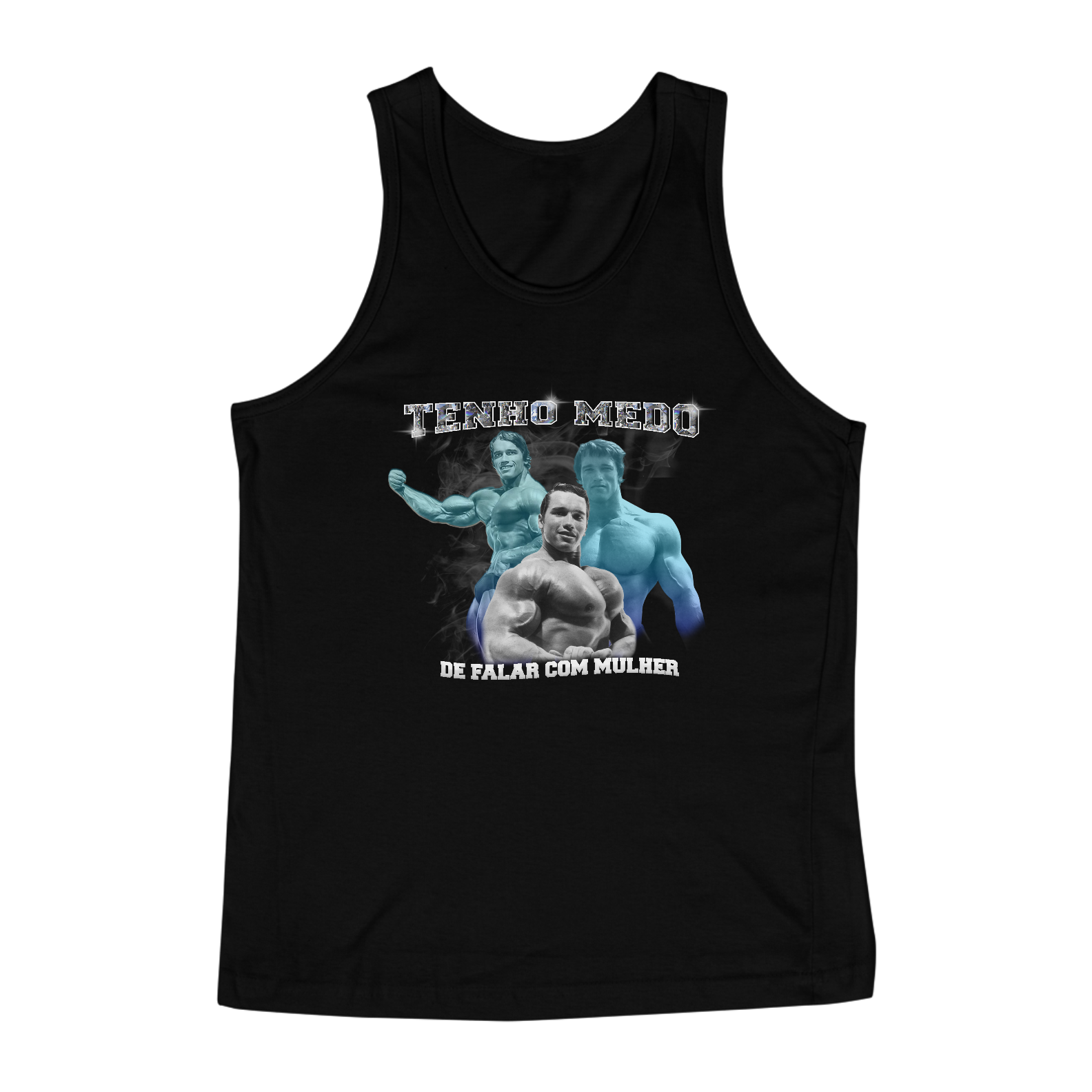 Nome do produto: Regata - Tenho Medo de Falar com Mulher