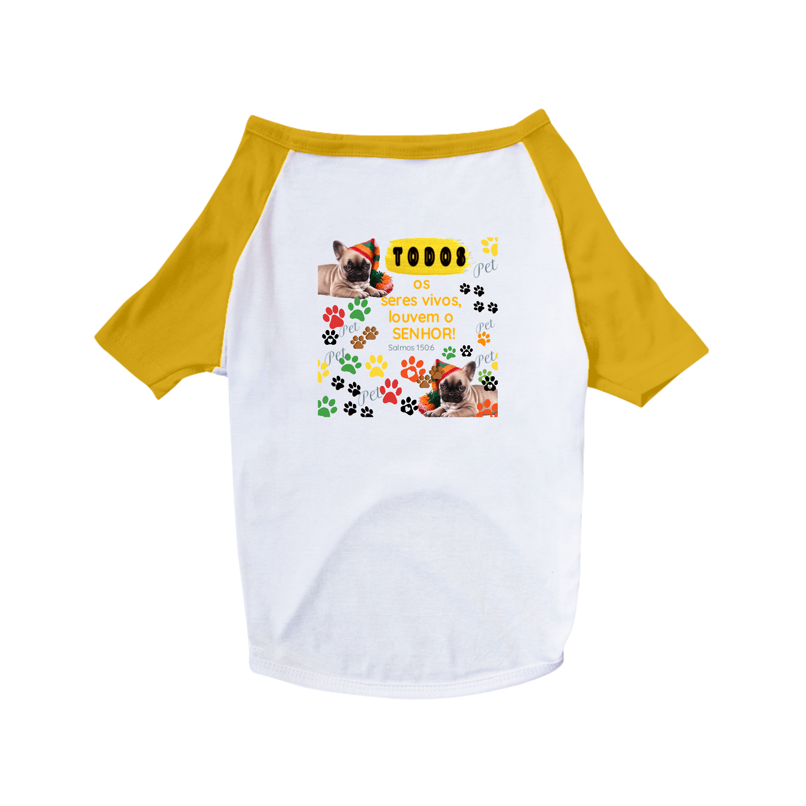 CAMISA PET DOG - SALMOS 150:6 - M2