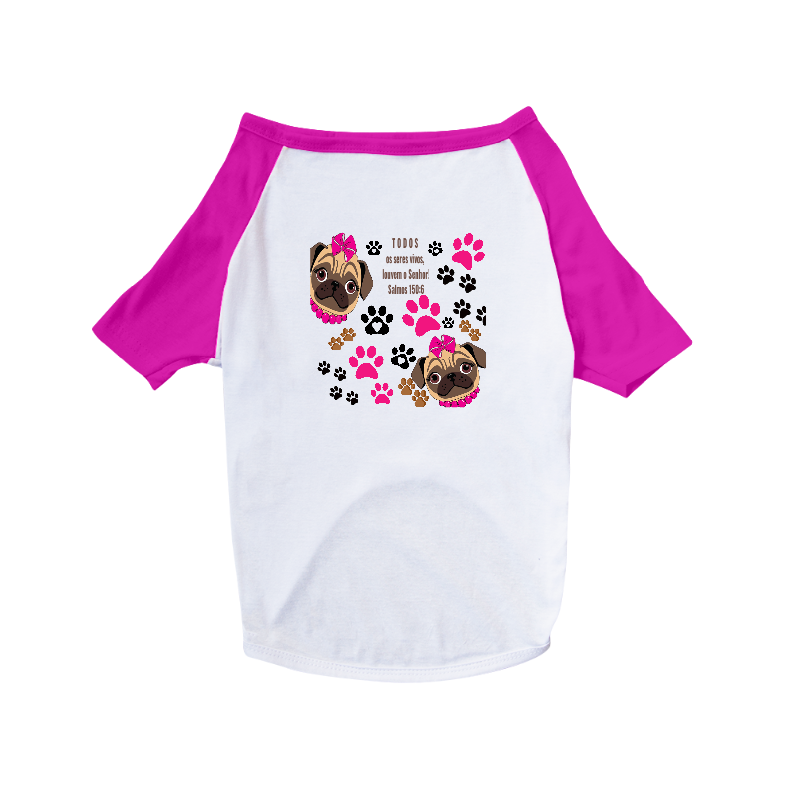 CAMISA PET DOG - SALMOS 150:6 - M1