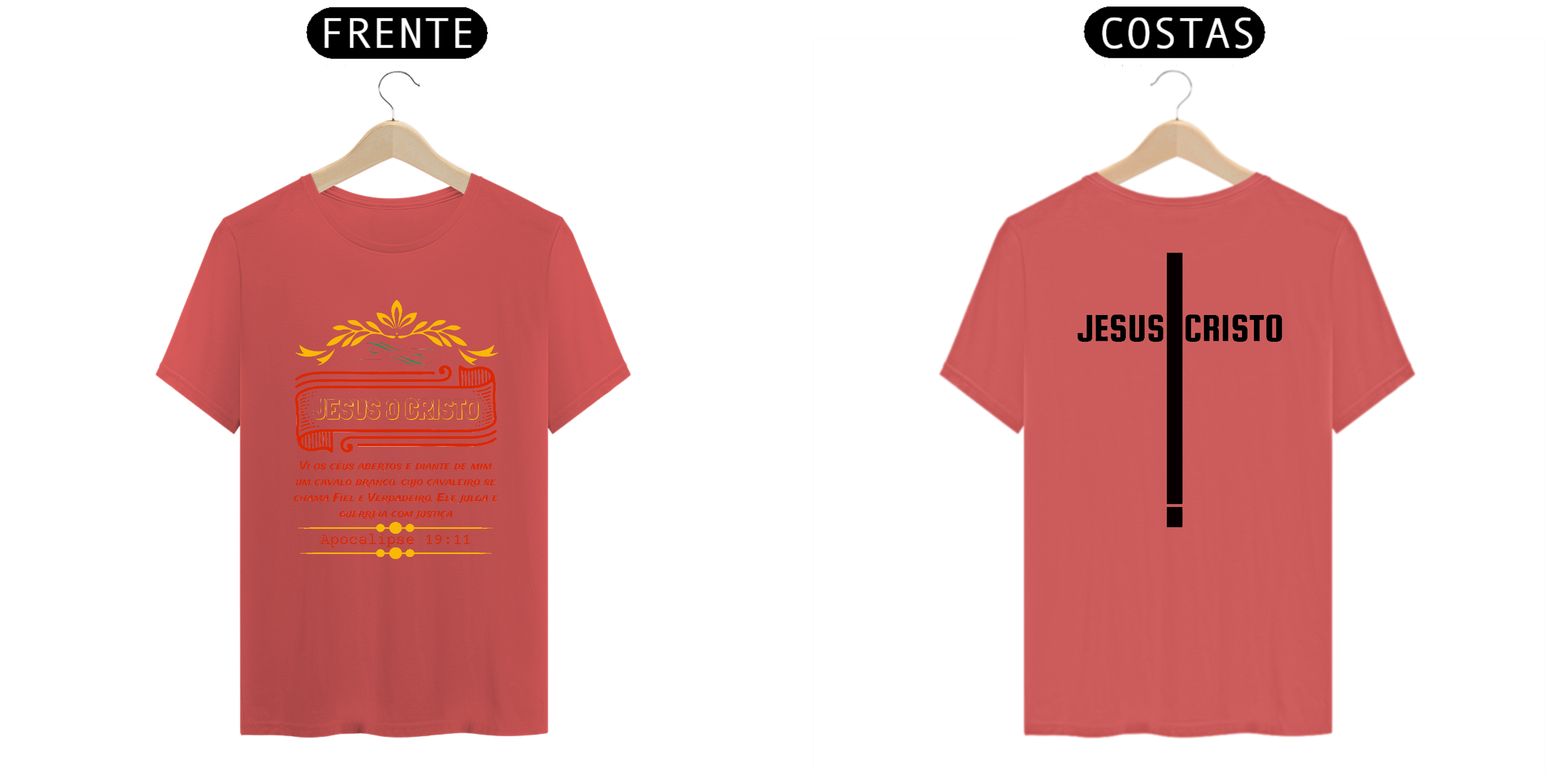 CAMISETA LINHA ESTONADA - M2 ESTAMPA: APOCALIPSE 19;11