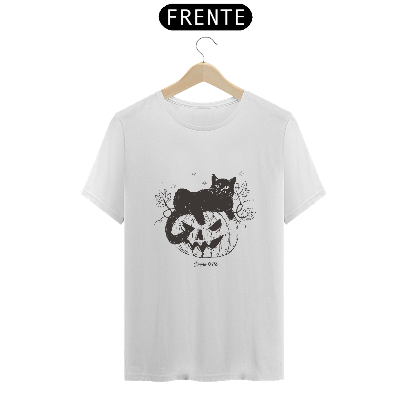 Camiseta Simple Pets - Cat halloween