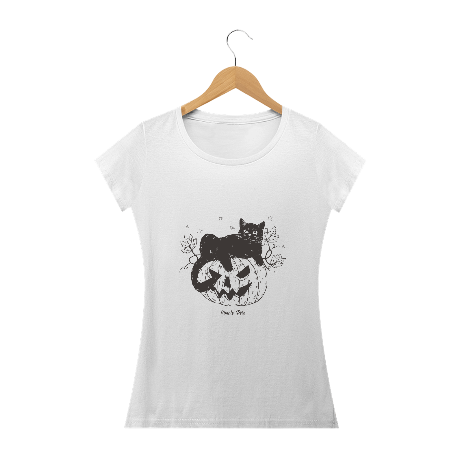 Camiseta Simple Pets - Cat Hallowen