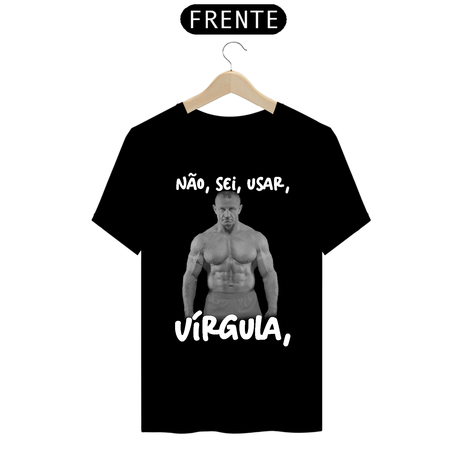 Camisa Não sei usar vírgula