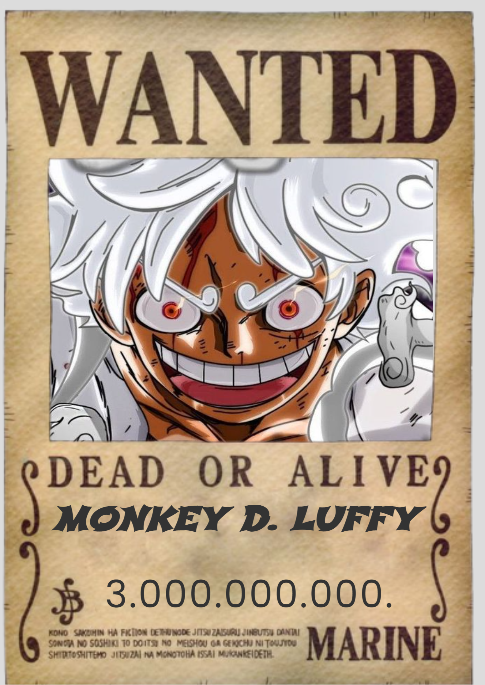 POSTER ONE PIECE LUFFY GEAR 5