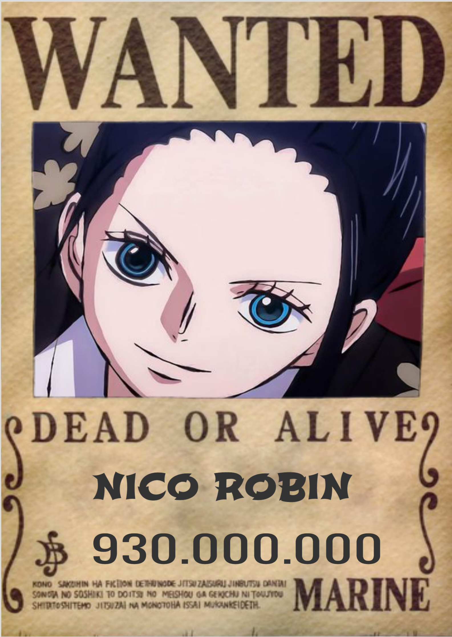 POSTER ONE PIECE NICO ROBIN