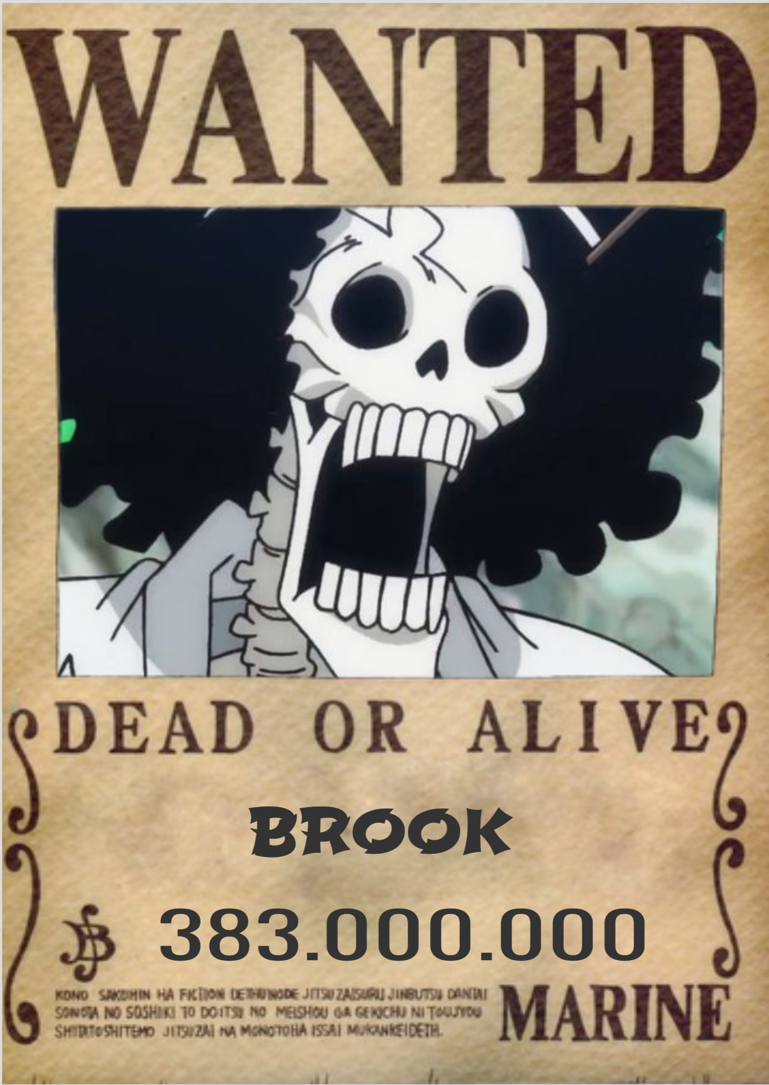 POSTER ONE PIECE BROOK