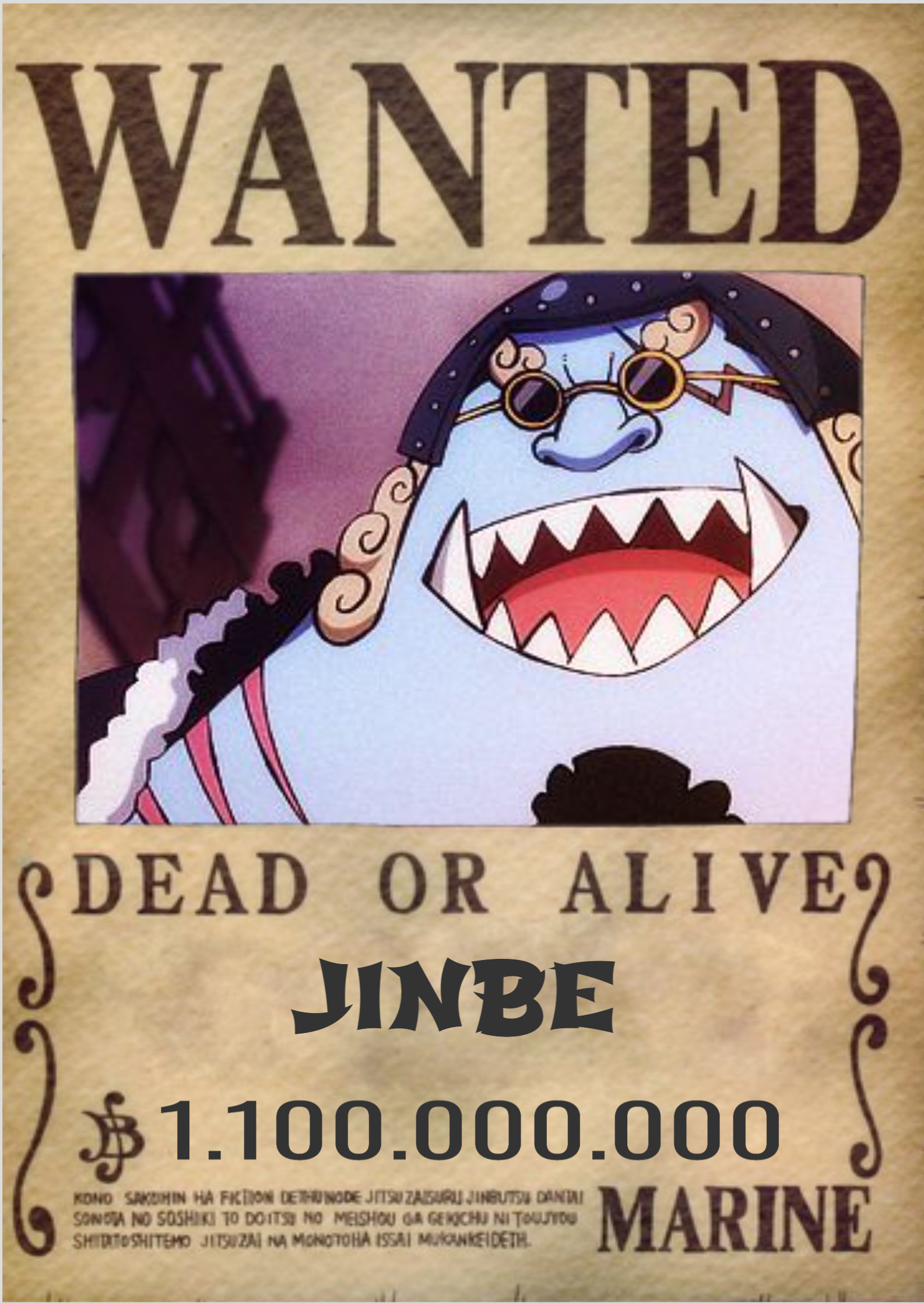 POSTER ONE PIECE JINBE