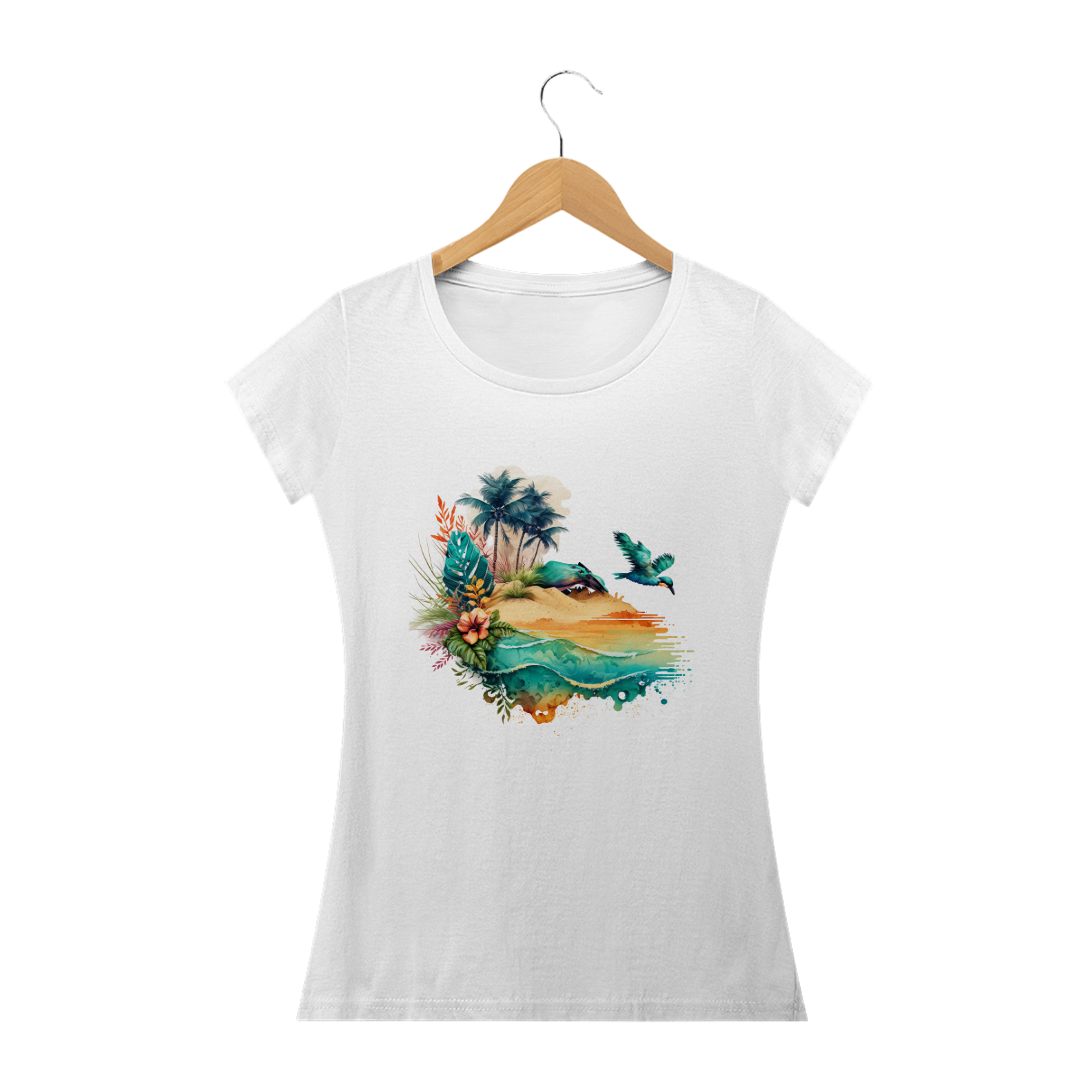 Camisa Baby Look Verão