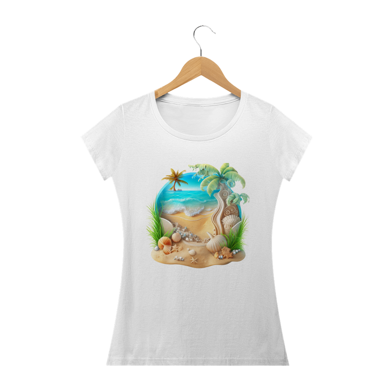 Camisa Baby Look Verão