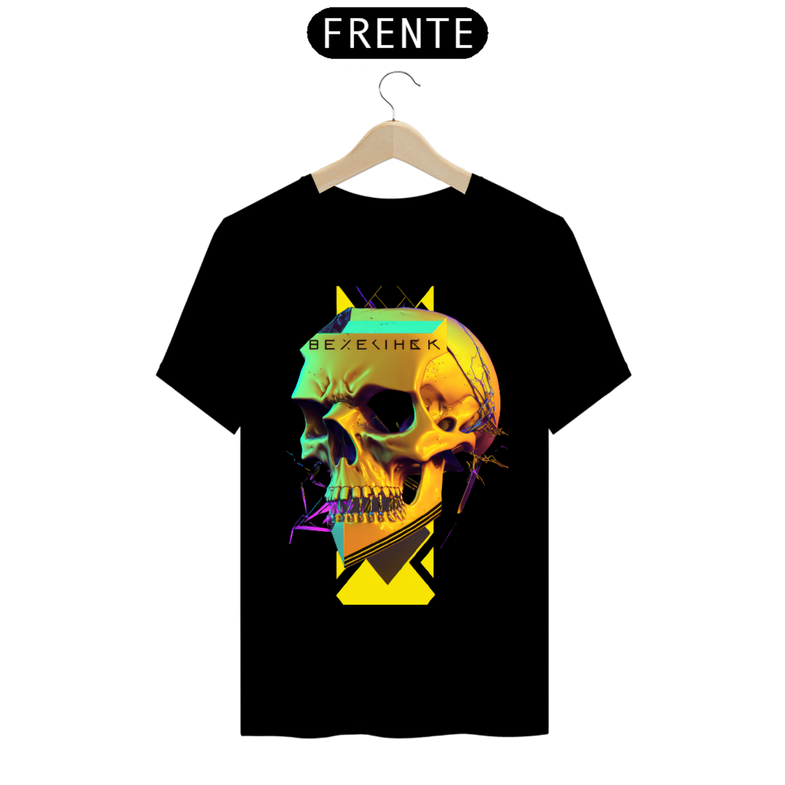 Camisa Caveira Cyberpunk