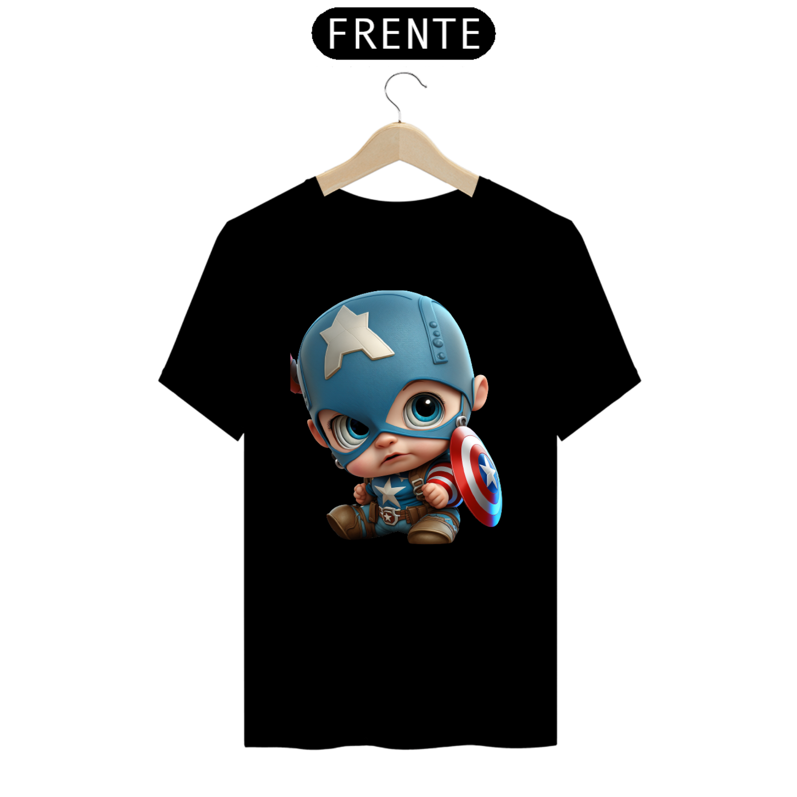 Camisa Bebe Capitão america