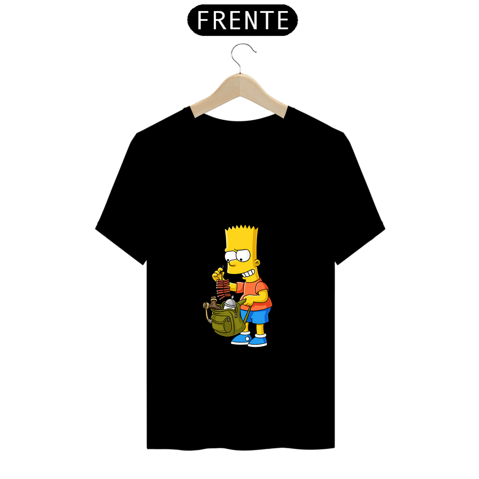 camisa simples bart simpsons 