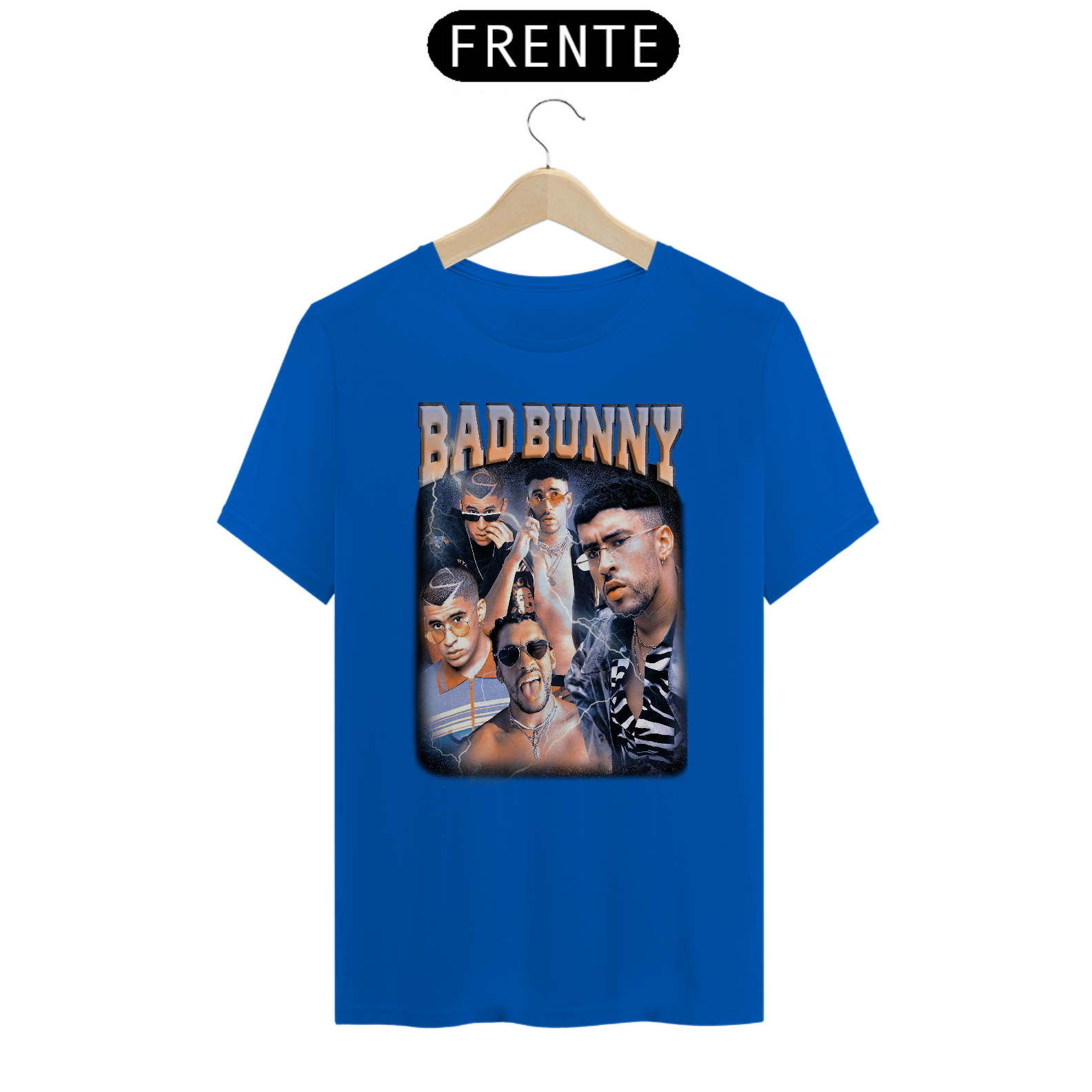 T-Shirt Quality Camiseta Unissex - Bad Bunny em Ser e Aparecer