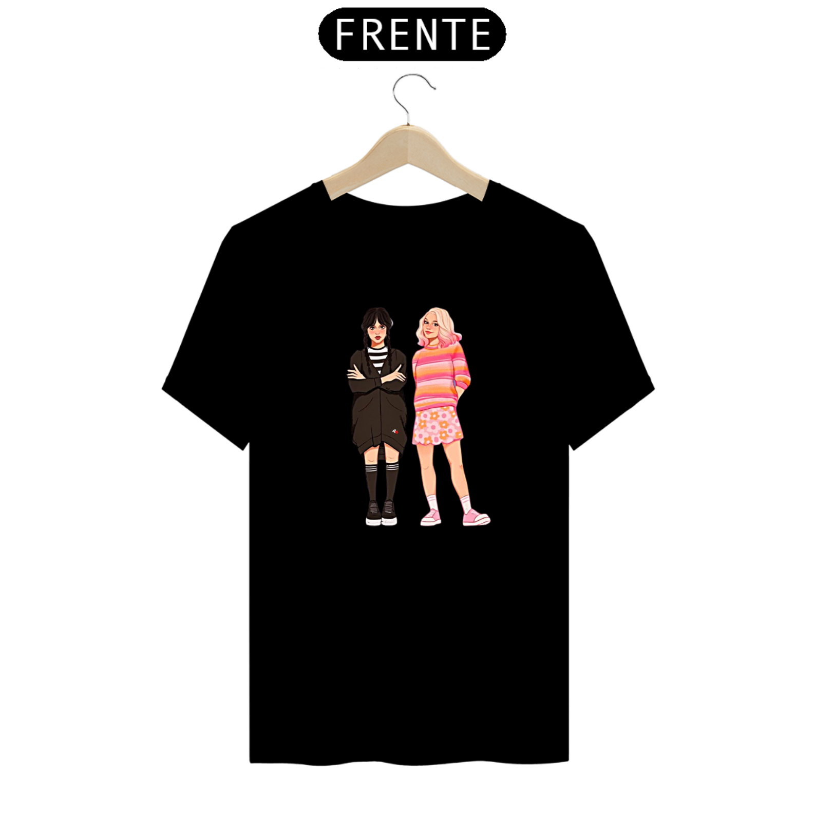 Camiseta Wandinha e Enid UNISSEX