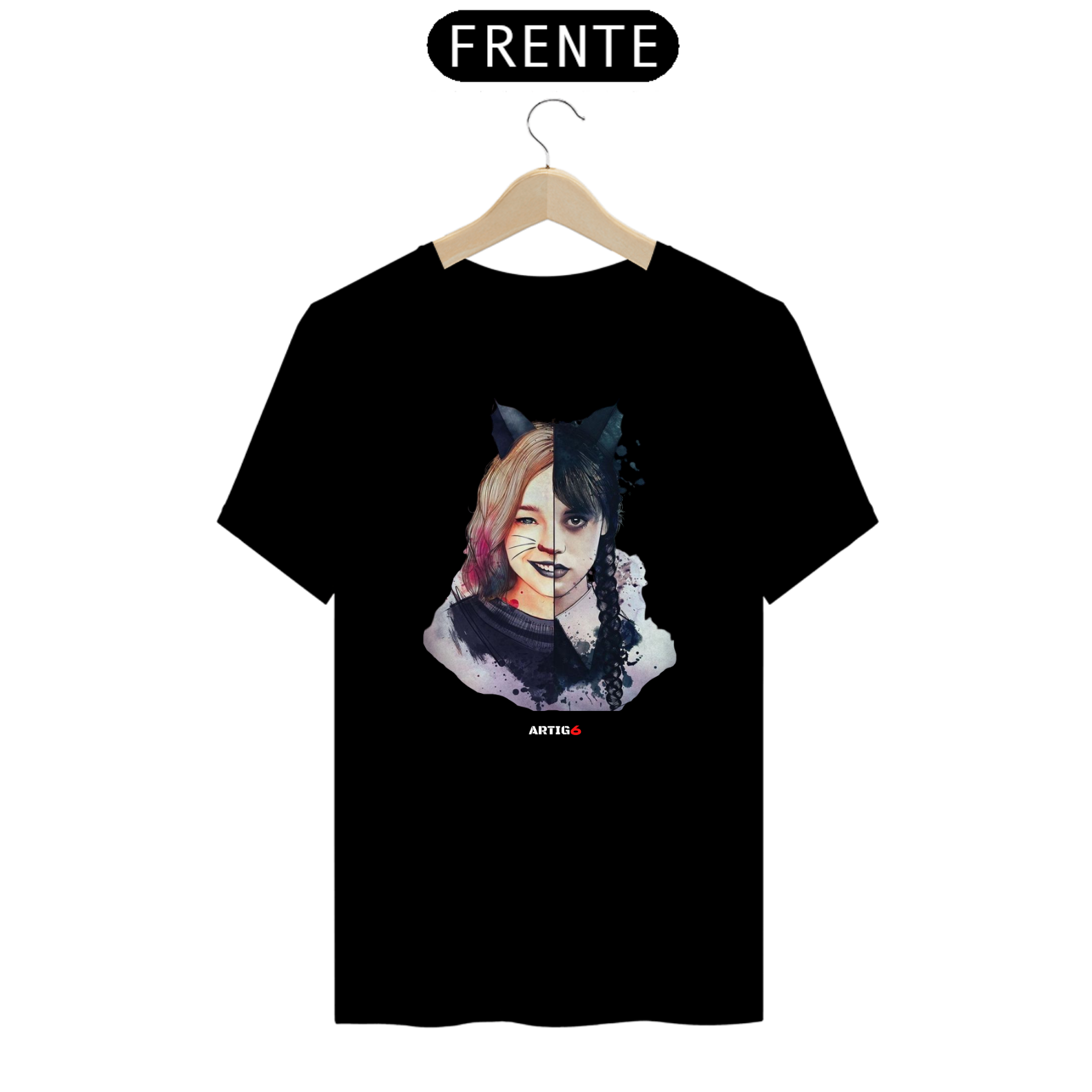 Camiseta Enid e Wandinha Unissex