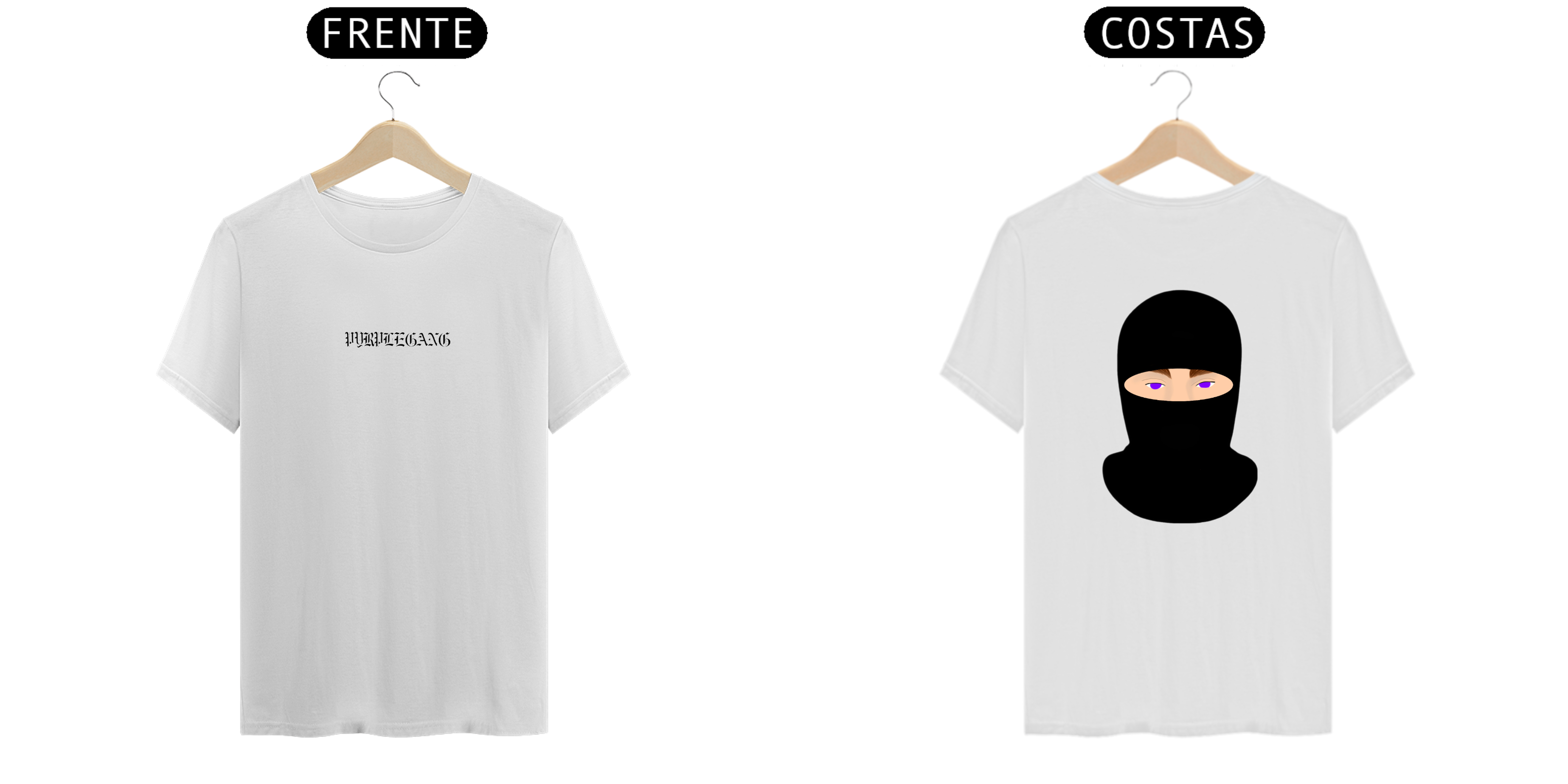 Nome do produto  Camisa Purple Gang Balaclava Máscara Ninja 