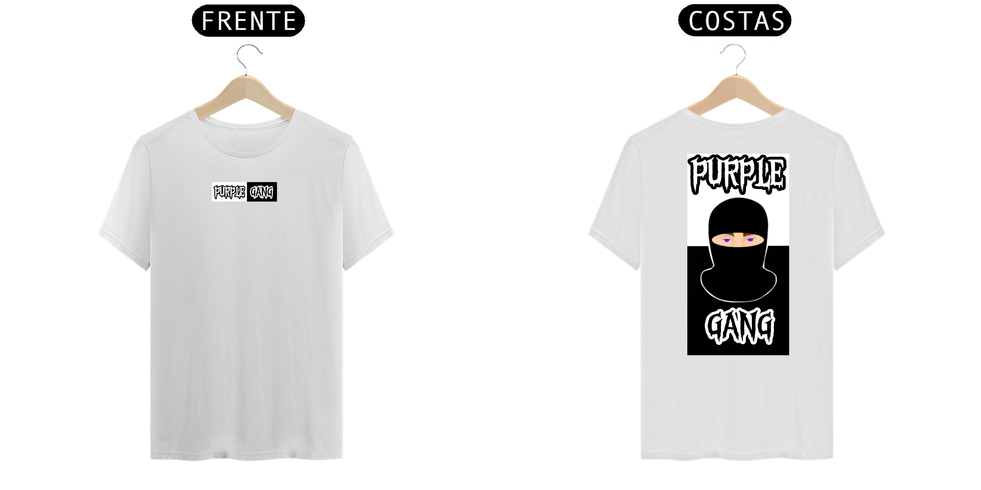 Nome do produto  Camisa Purple Gang Balaclava Black & White Original 