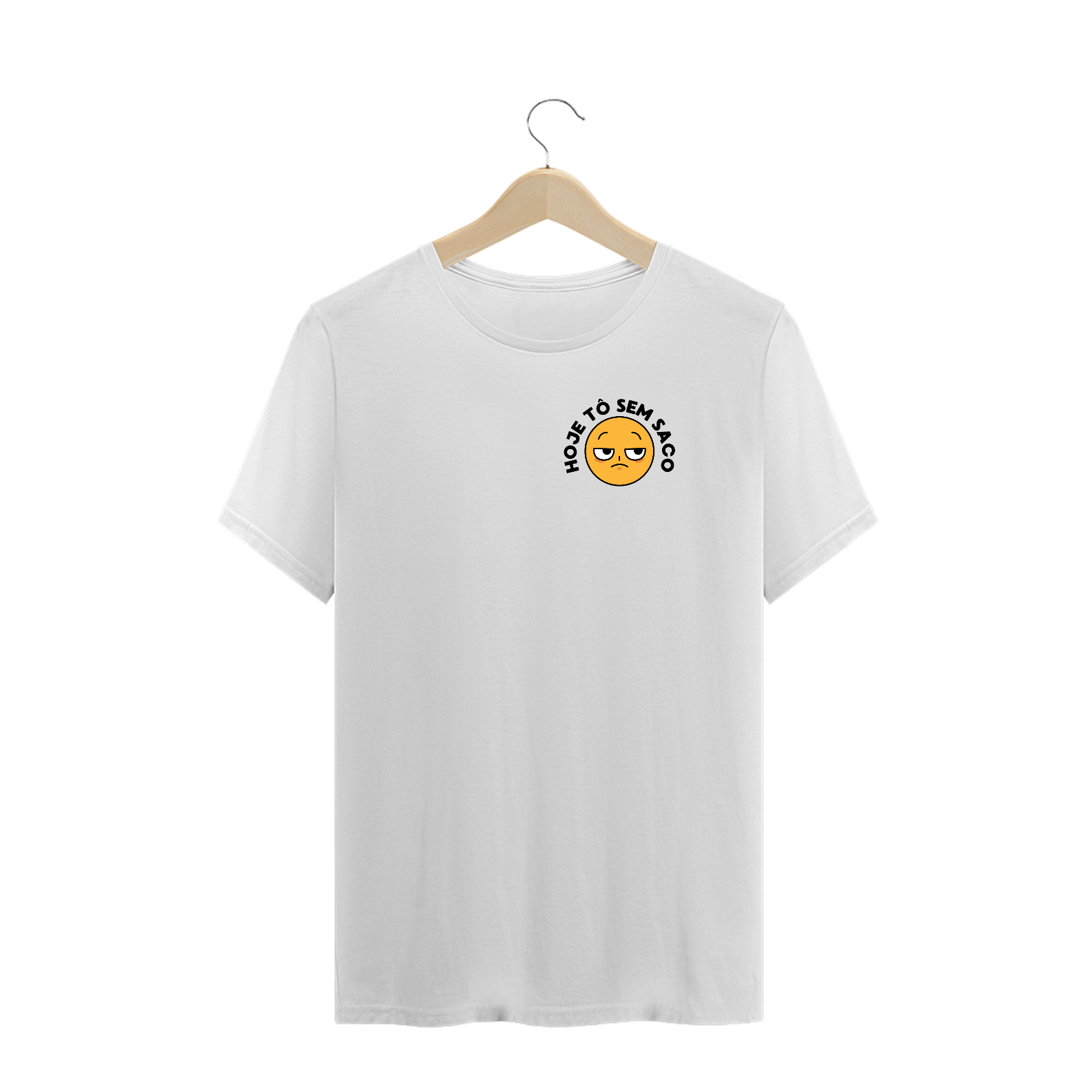 Plus Size T-shirt hoje tô sem saco - Cores claras