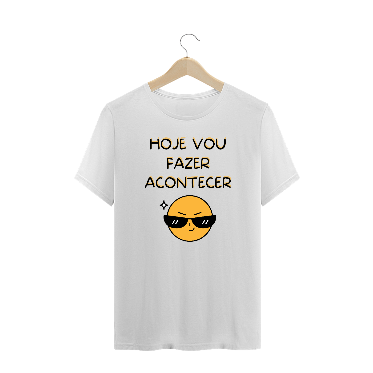 Plus Size T-shirt hoje vou fazer acontecer - Cores claras