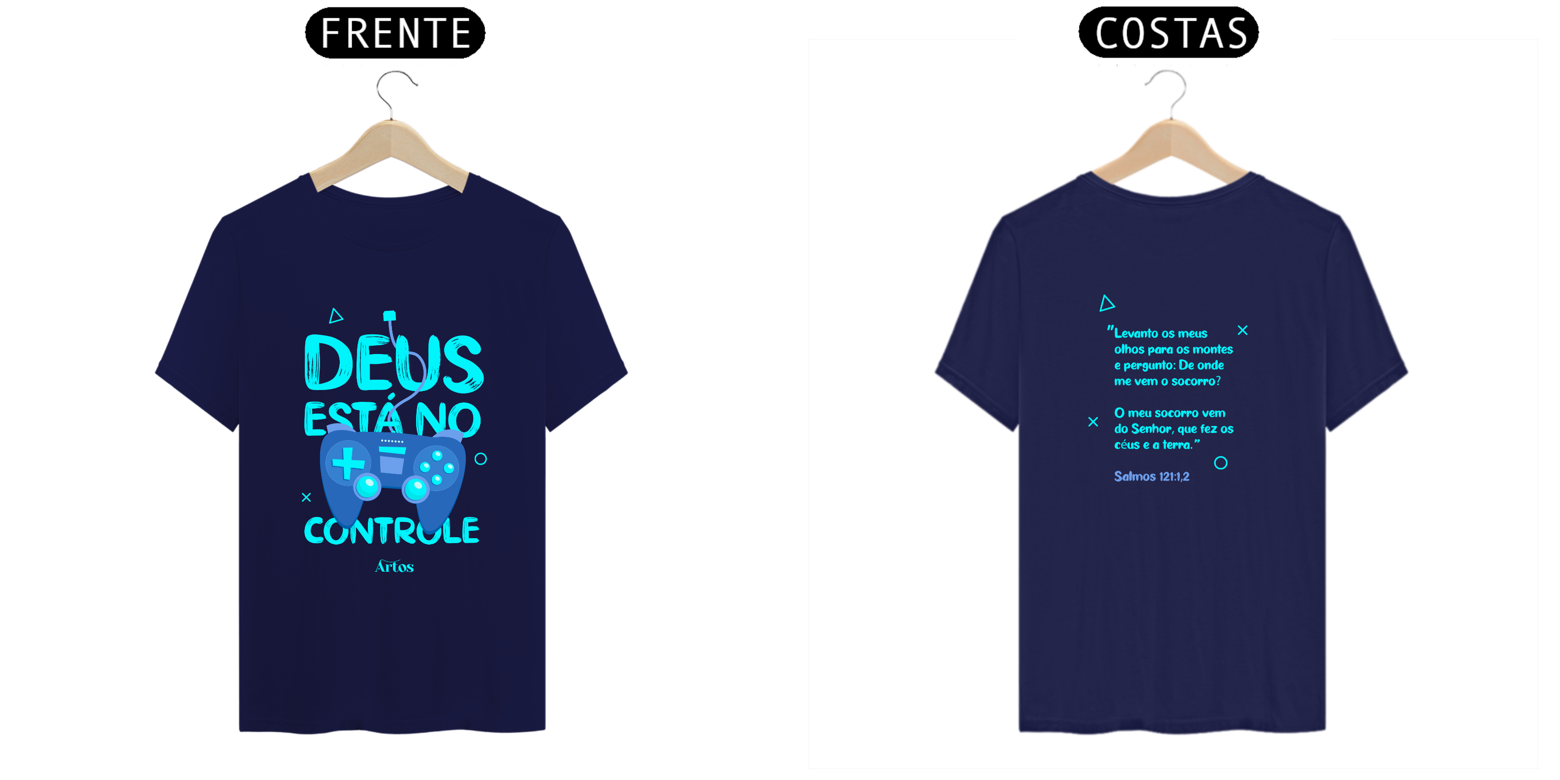 Nome do produto: Camiseta Deus no Controle