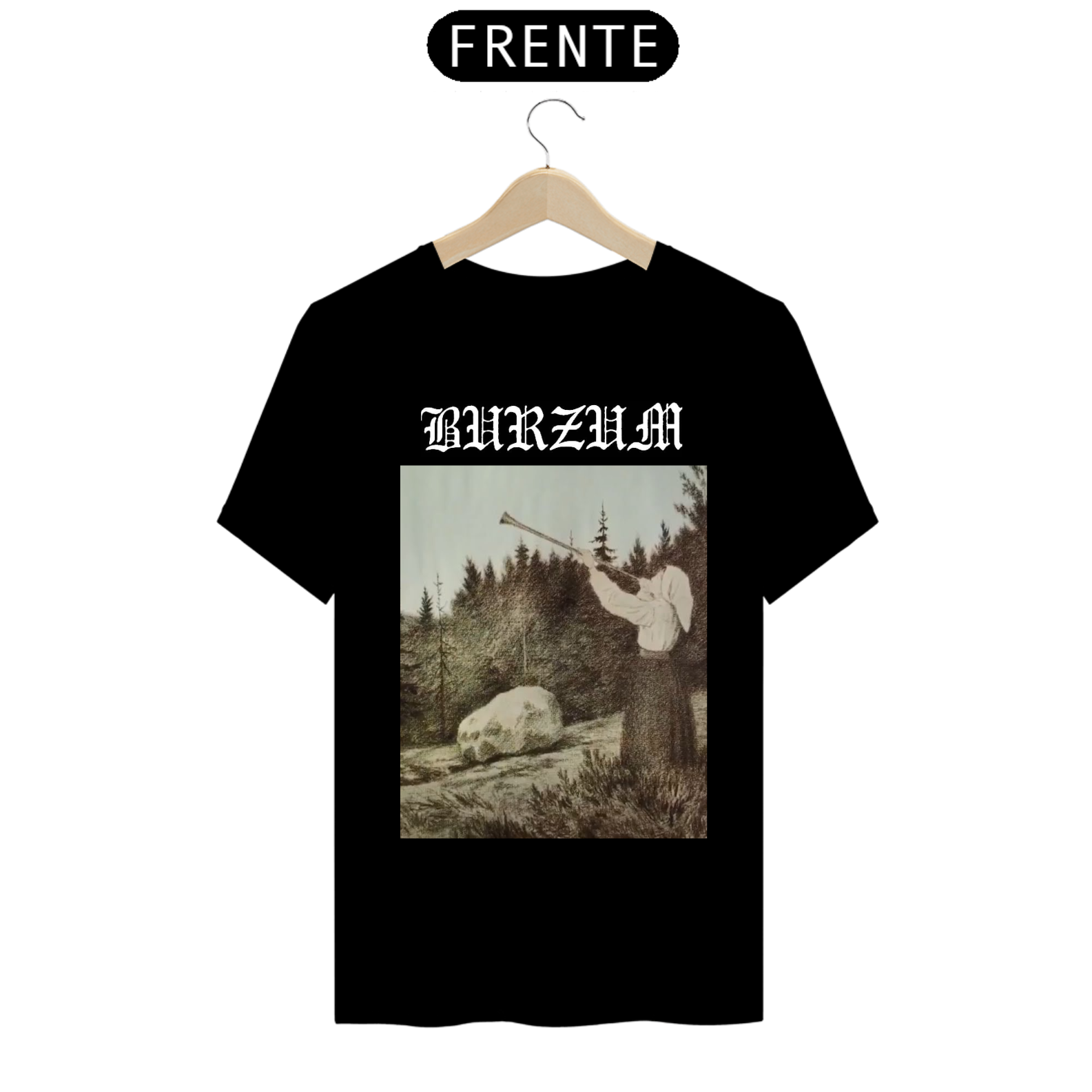 camiseta preta burzum filosofem