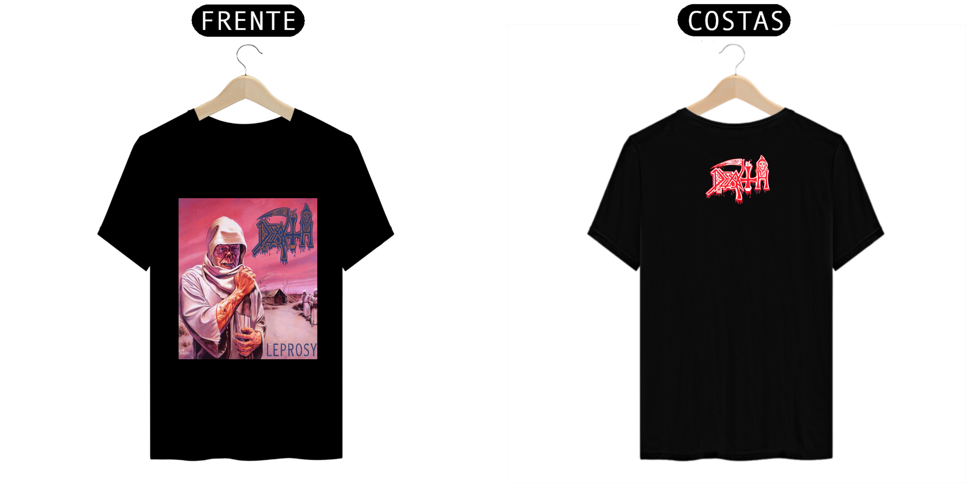 camiseta multi cores death leprosy