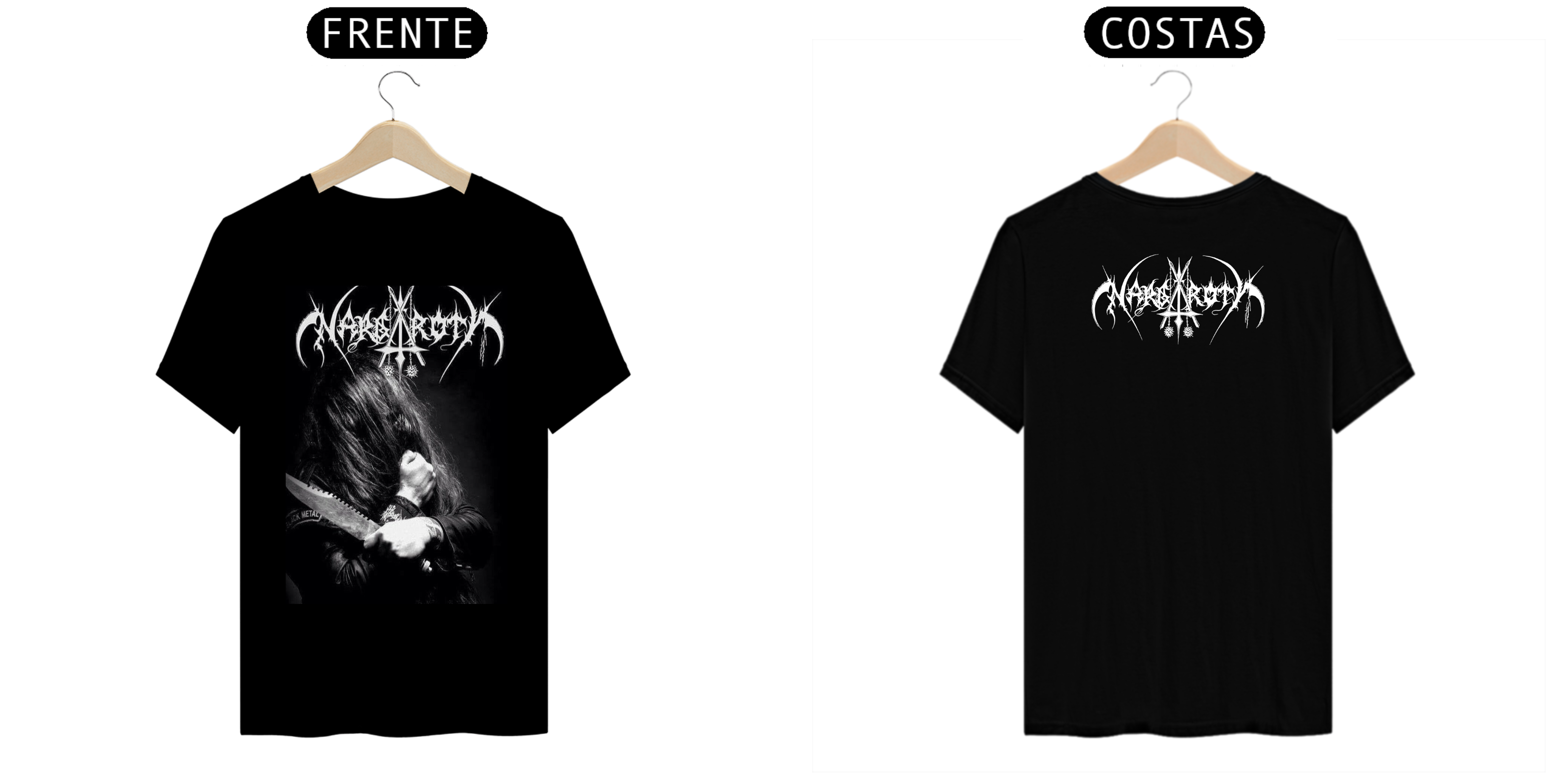 Nome do produto: camiseta preta nargaroth 