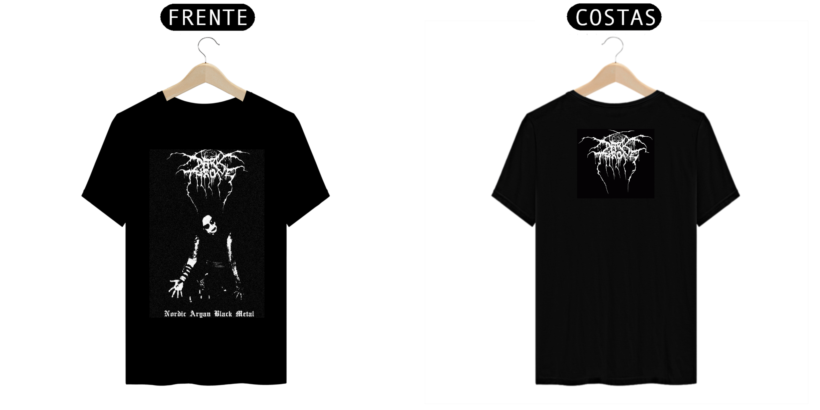 camisa dark throne preta