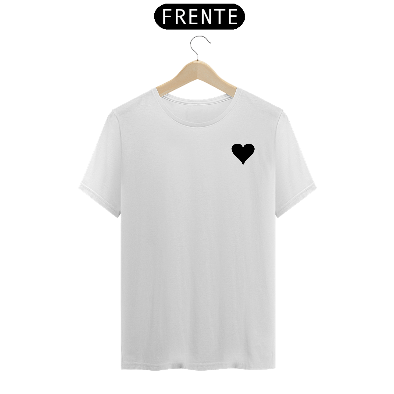 camiseta básica (coração minimalista)