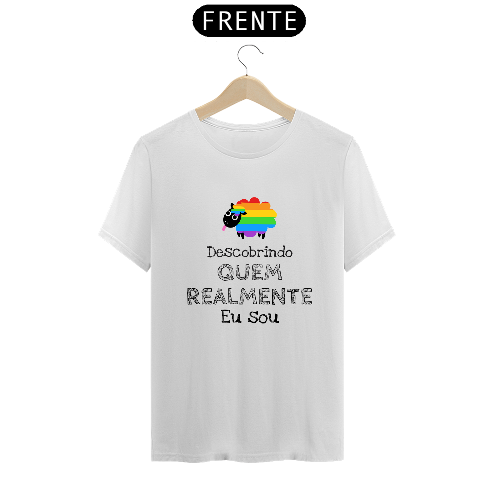 CAMISETA CLÁSSICA QUEM EU SOU - LETRAS DE MÚSICAS
