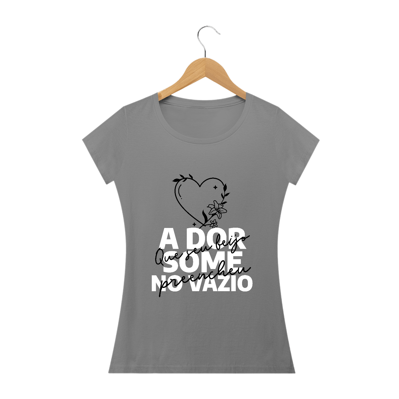 CAMISETA BABY LONG PERDIDA E SALVA - LETRAS DE MÚSICAS