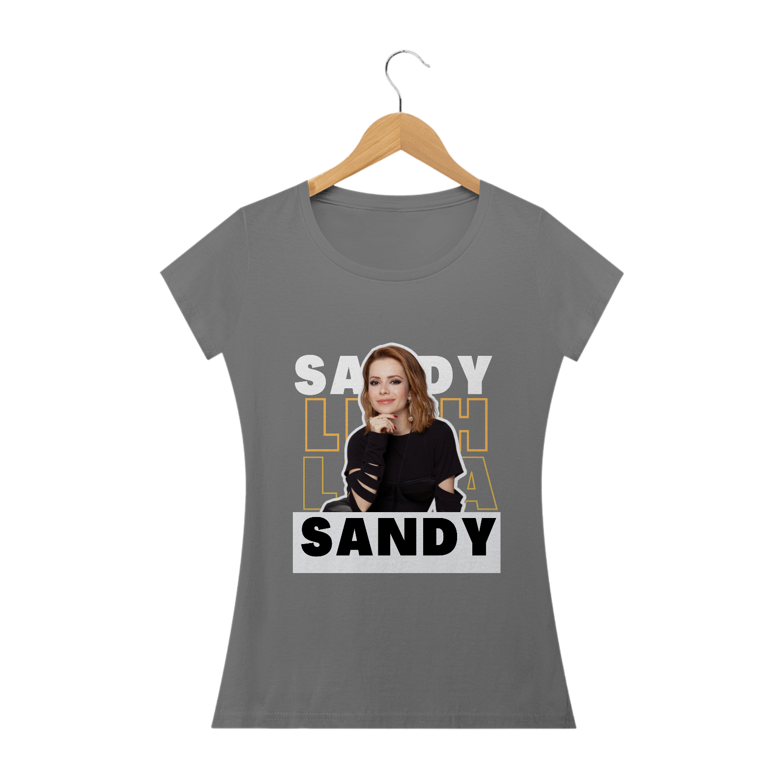 CAMISETA BABY LONG ESTONADA - SANDY 2023
