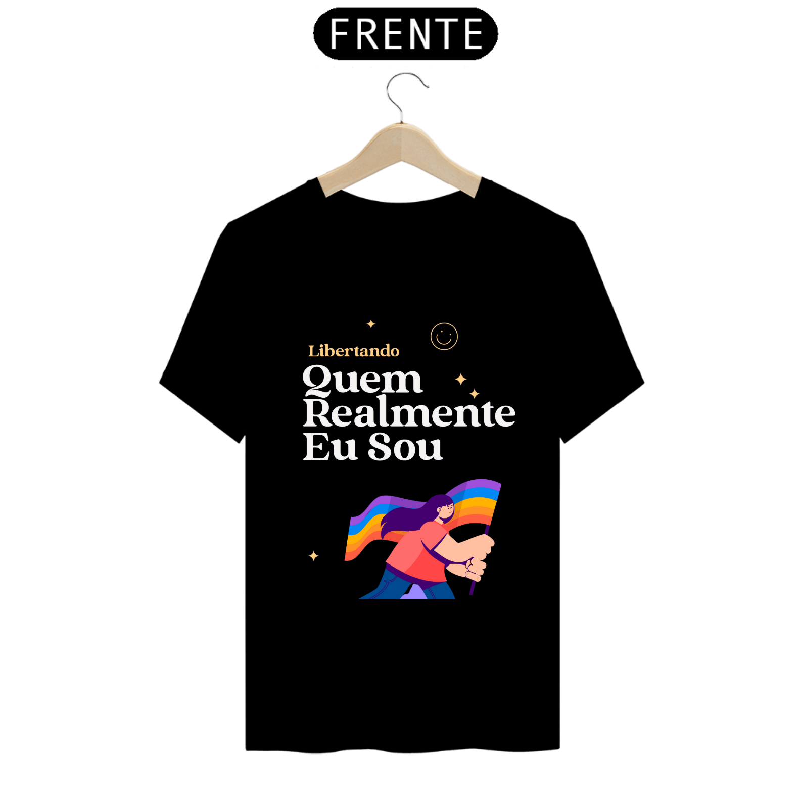 CAMISETA CLÁSSICA QUEM EU SOU - LETRAS DE MÚSICA